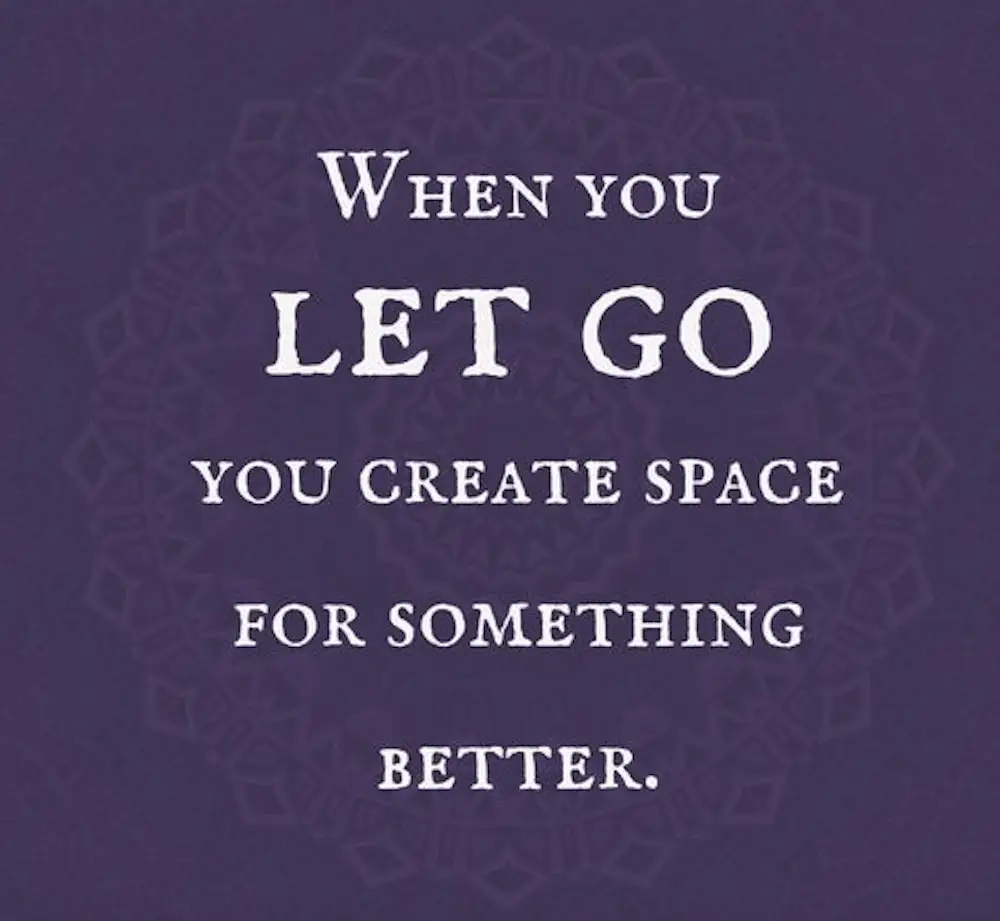 letting go